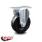 Service Caster 4 Inch Hard Rubber Wheel Rigid Top Plate Caster SCC-20R414-HRS-TP3 - alternate 4
